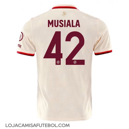 Camisa de Futebol Bayern Munich Jamal Musiala #42 Equipamento Alternativo 2024-25 Manga Curta